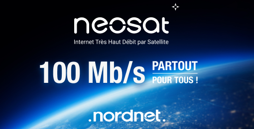 ABONNEMENT NEOSAT / Satellite Géostationnaire connexion Internet haut-débit et télévision + téléphone
