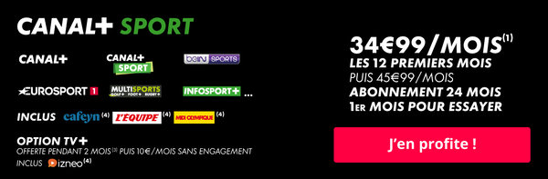 Abonnement CANAL+ SPORT bein sports eurosport infosport multisports