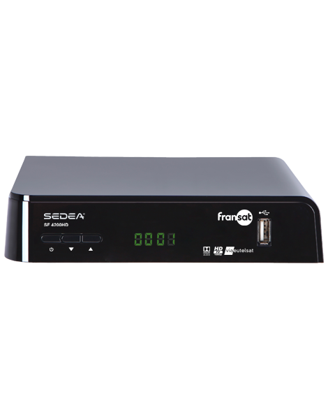 Récepteur satellite FRANSAT fonctions PVR Ready avec port USB pour enregistrer sur disque dur