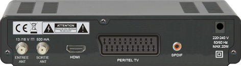 Récepteur Satellite Free To Air chaînes HD et radios numériques en clair