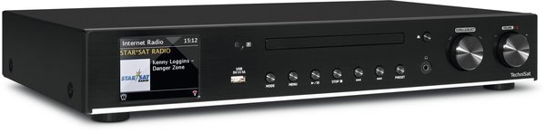 Rack DigitRadio DAB+ TechniSat avec lecteur CD et Internet Radio et entrée antenne DAB de type F
