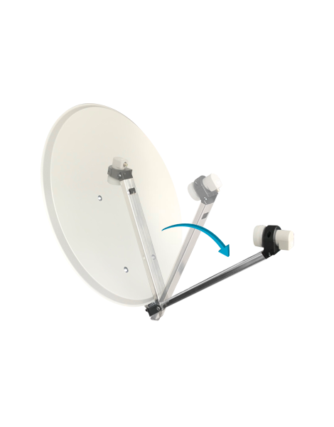 Antenne Parabolique Clickclack 65 Cm avec LNB 0.1 dB et visserie Inox